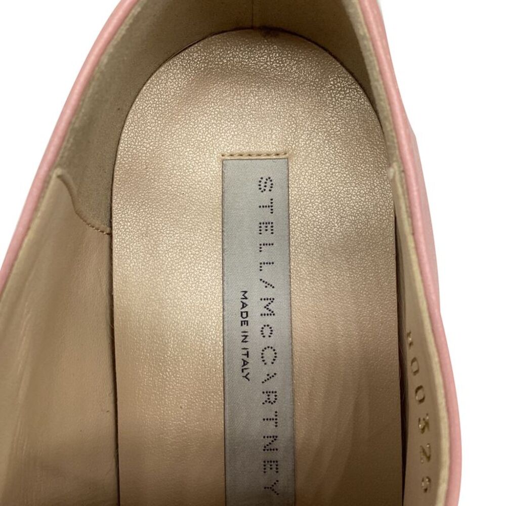 Stella McCartney Elyse Platform Wedge Shoes in Pink Leather - Picture 9 of 10